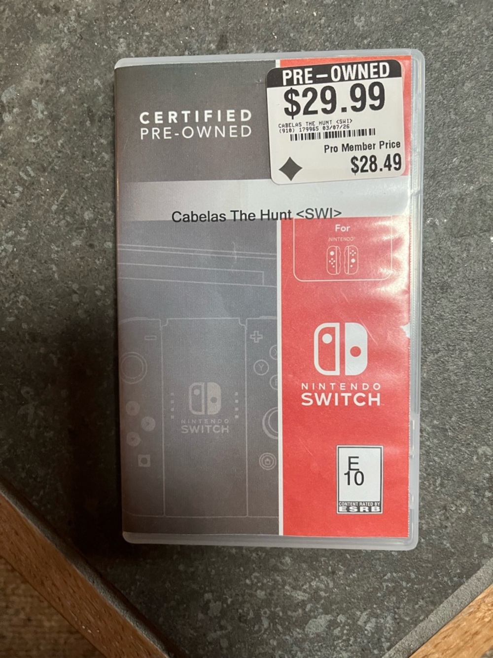 Nintendo Game - Cabelas the Hunt Game